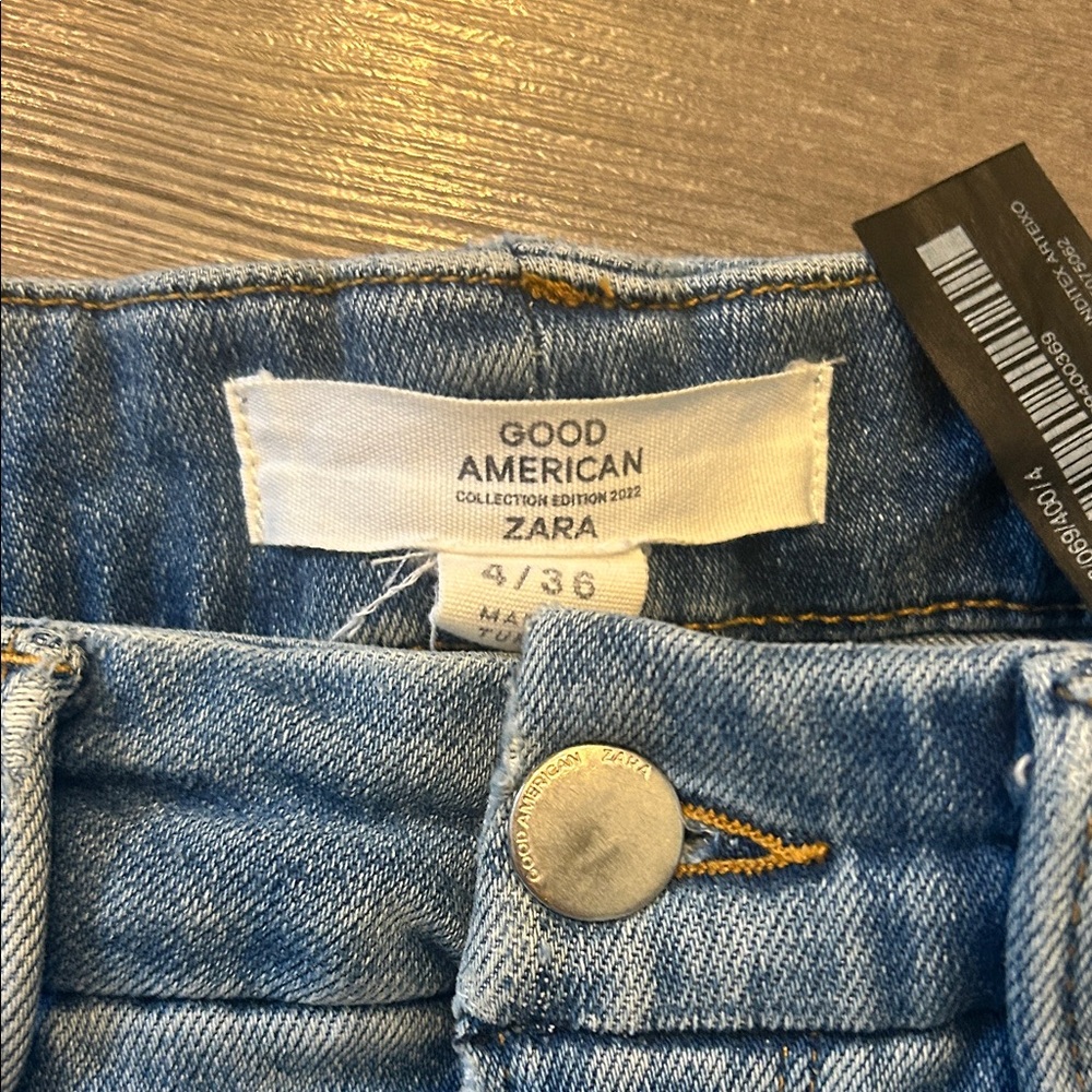 Zara Blue Flare Women's Jeans - Picture 2 of 3